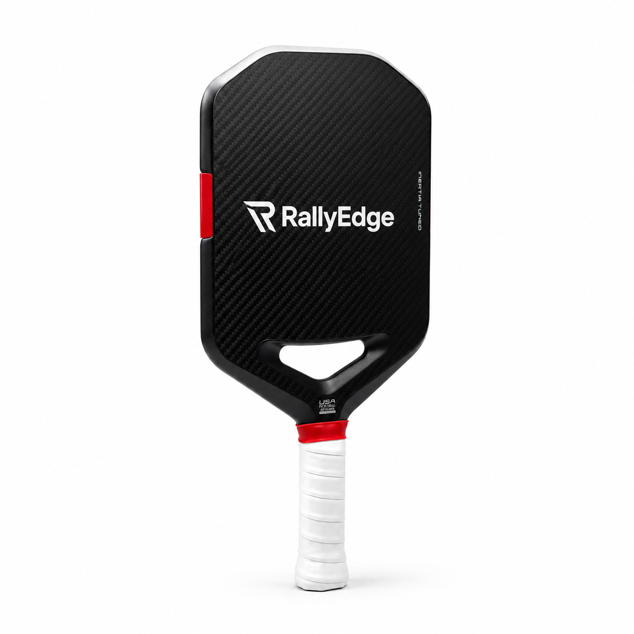 RallyEdge Apex 16mm Carbon Fiber Pickleball Paddle — Thermoformed Power, Spin-Control Surface, Elongated Handle