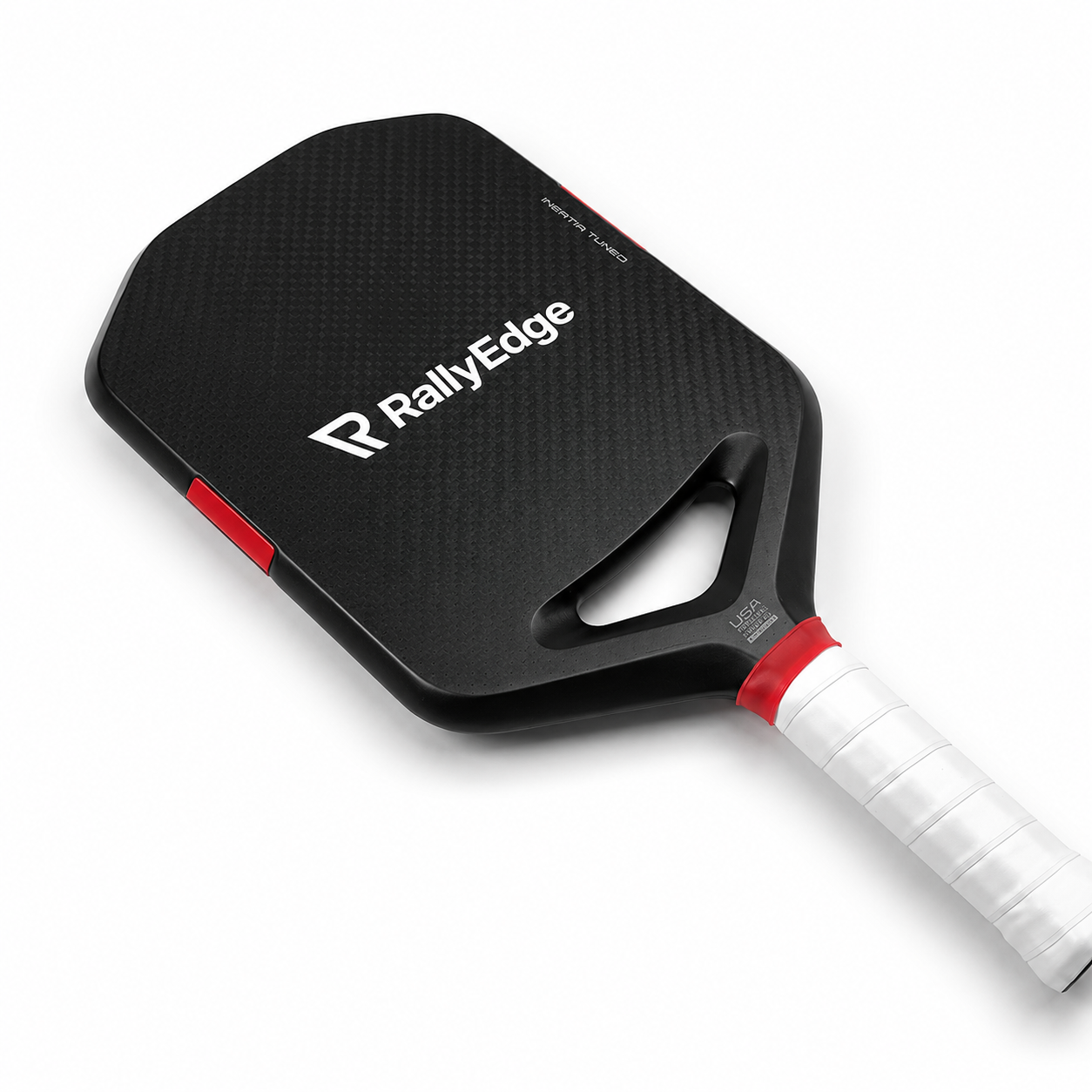 RallyEdge Apex 16mm Carbon Fiber Pickleball Paddle — Thermoformed Power, Spin-Control Surface, Elongated Handle